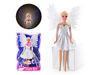 Кукла Defa 8219 ангел, детская кукла в платье с крыльями 27 см, красивая сказочная кукла с аксессуарами