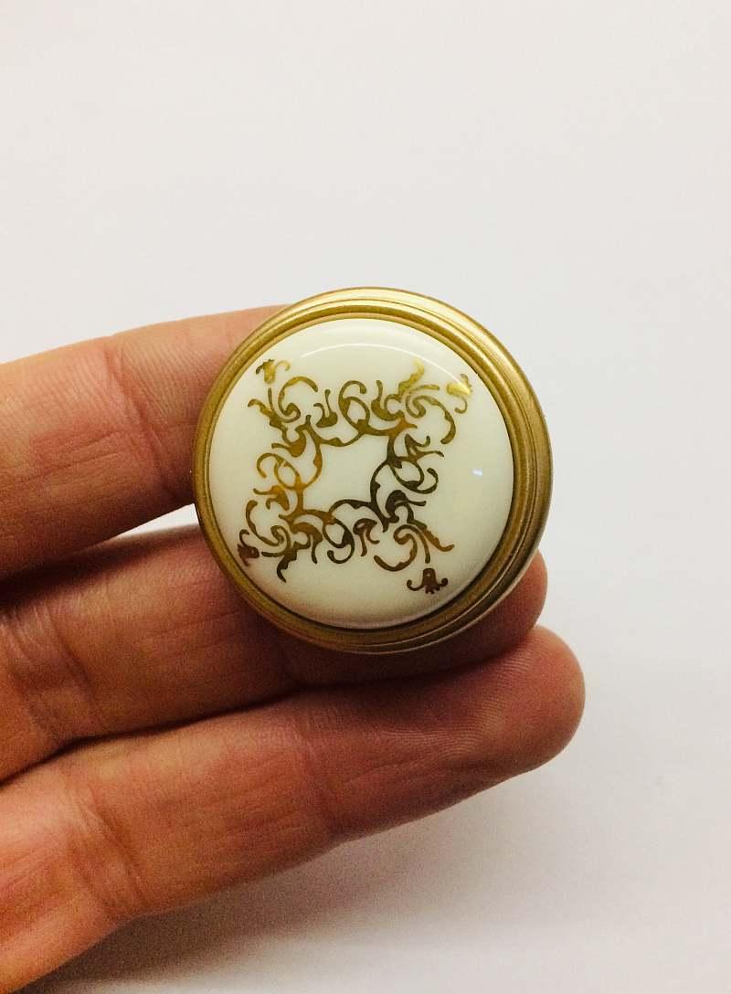 Ручка італійська Romantic сучасна класика з керамічною вставкою