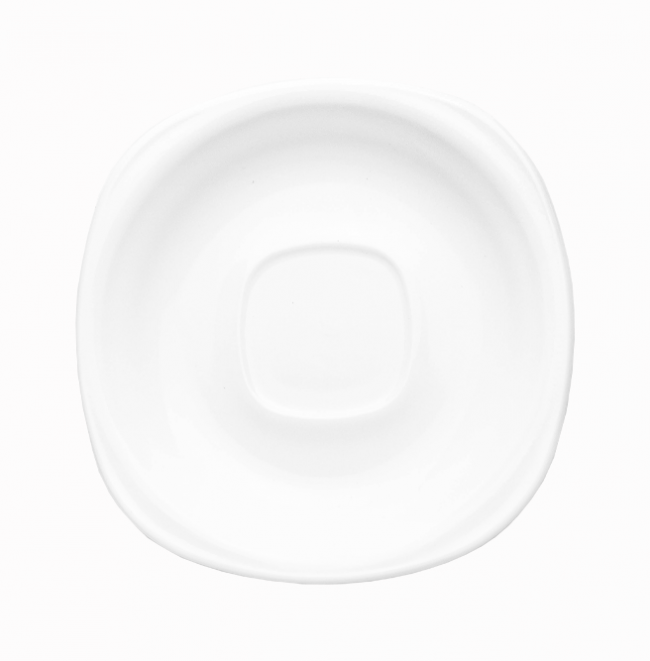Чайный белый сервиз Luminarc CARINE White с квадратными блюдцами 6х220 мл (N6430) - фото 3 - id-p1724405130