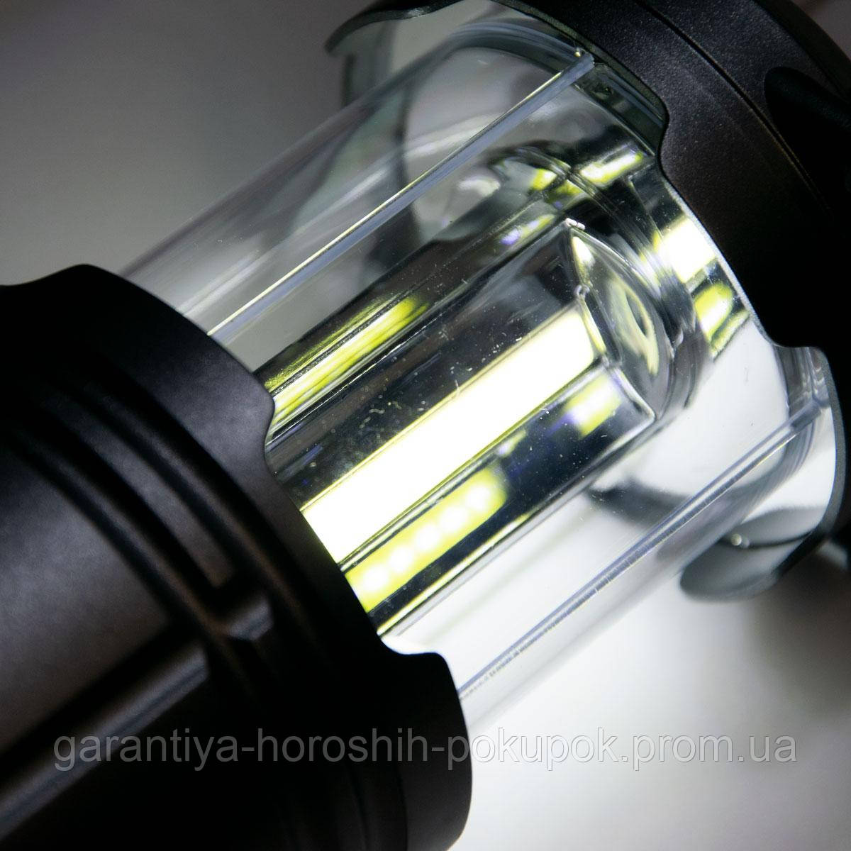Лампа фонарь кемпинговый Серебристый "LED Camping Light" 1W-3COB, раскладной фонарик на батарейках (GA) - фото 2 - id-p1724407004