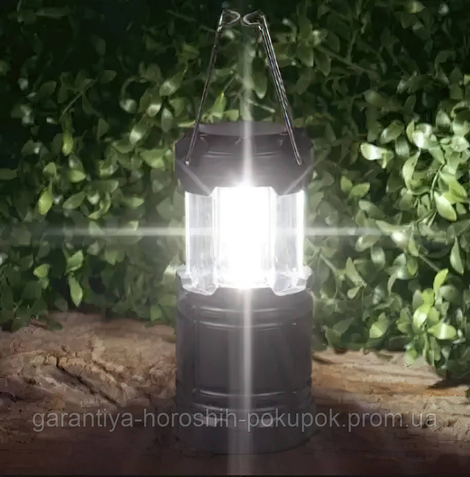 Лампа фонарь кемпинговый Серебристый "LED Camping Light" 1W-3COB, раскладной фонарик на батарейках (GA) - фото 9 - id-p1724407004