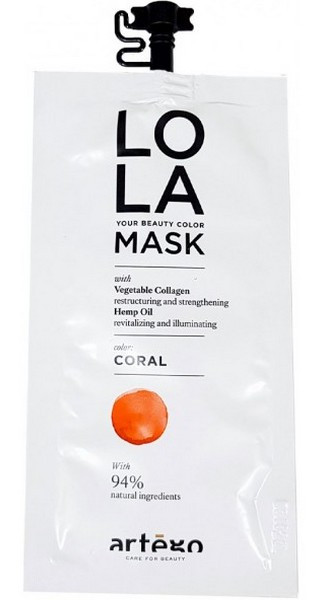 Тонуюча маска Artego Lola Your Beauty Color Mask Coral, 20 мл