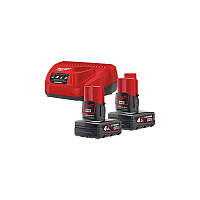 Енергокомплект M12 NRG-402 (B4 2шт. + З/В С12С) Milwaukee 4933459211