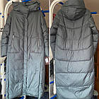 Зимове жіноче пальто  р.46 Фірмовий Довгий Пуховик Тінсулейт утеплювач, фото 8