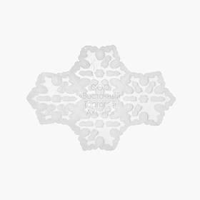 Силіконова форма для льодяників — Сніжинки