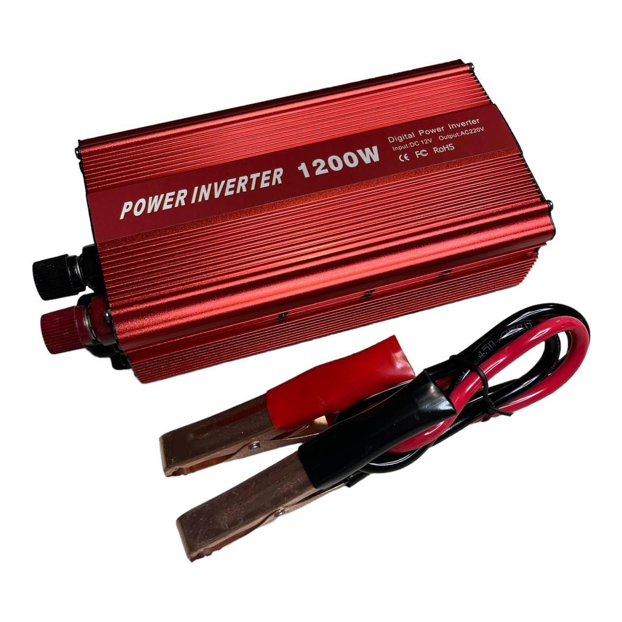 Перетворювач автомобільний 12V 220V 1200W інвертор напруги, фото 1