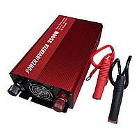 Преобразователь напряжения Solar Power Inverter Red 12V в 220V 2500W автомобильный инвертор