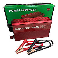 Мощный преобразователь напряжения Solar Power Inverter Red 12V в 220V 2500W автомобильный инвертор