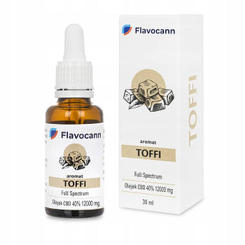 Олія КБД CBD oil 40% Flavocann Full Spectrum 30ml 12000mg TOFFI Польща