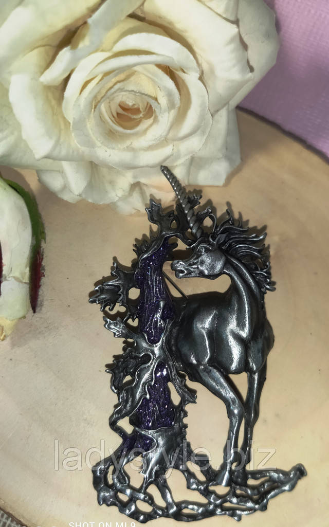 Шикарная брошь-единорог от студии ladystyle.biz купить украшения с фианитами серьги пусеты подарок женщине пирсинг
