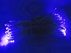 Світлодіодна гірлянда 3 метрів на батарейках синій ECOLEND