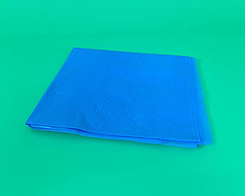 Скатертина поліетиленова одноразова (120x200) синя (1 шт.)