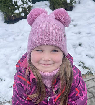 Шапка і хомут для дівчинки на 3-8 років