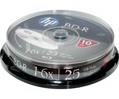 BD-R (Blu-Ray) HP 25Gb 6х Cake 10 - фото 1 - id-p22149871