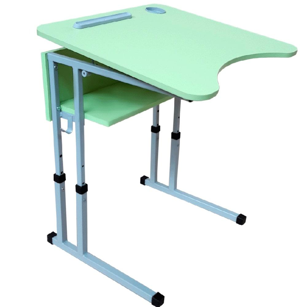 Стіл учнівський одномісний з регулюванням висоти з регулюванням кута нахилу стільниці 0-7-16°, фото 1