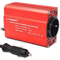 Інвертор автомобільний перетворювач напруги LVYUAN 300 W + 2 USB порти (до гнізда прикурювача)