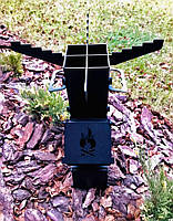 Турбо піч для приготування їжі "Козачка М" (ракетна піч на дровах) З ЖАРОМІЦНИМ ПОКРИТТЯМ +чохол, фото 5