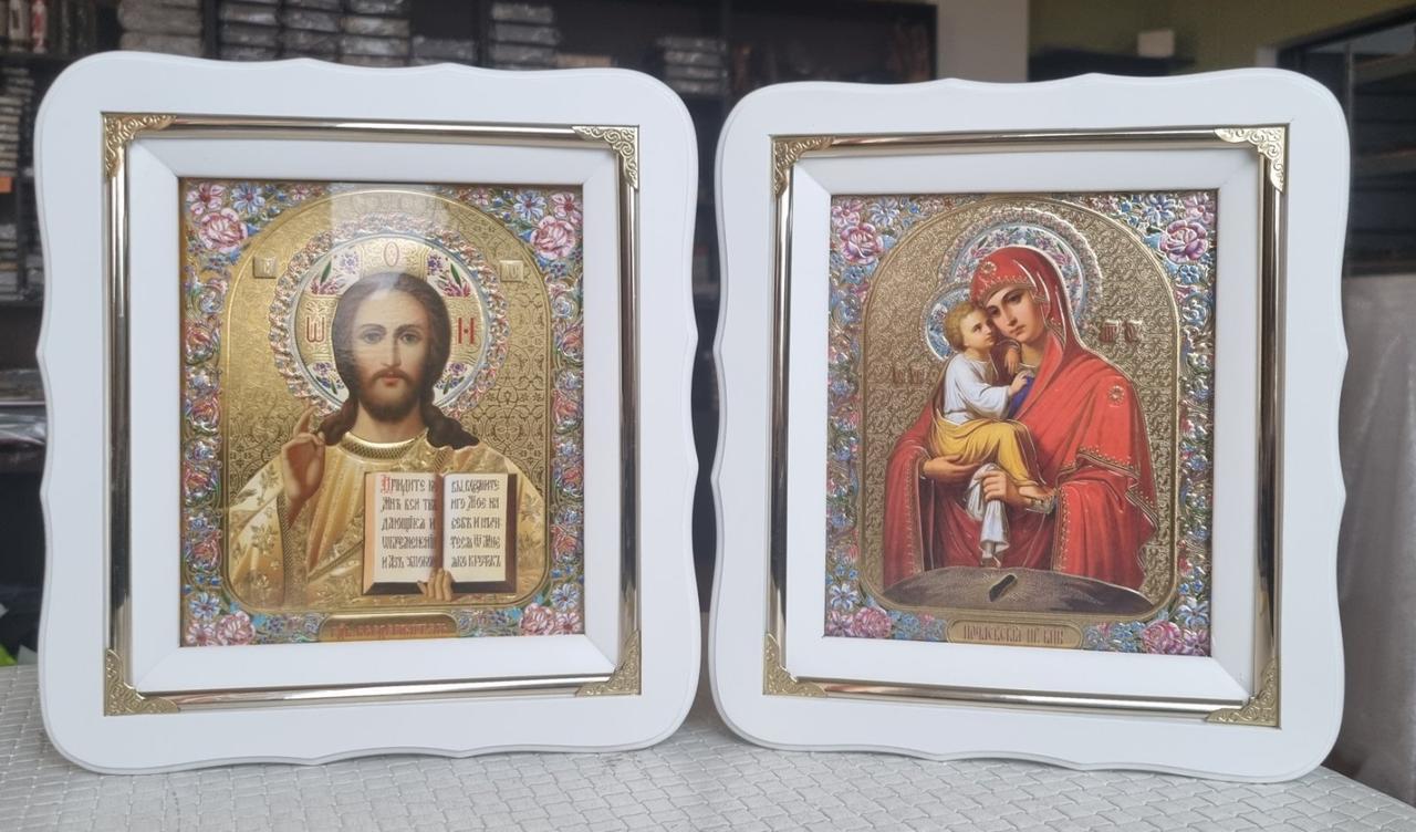 Ікони для дому "Вінчальна Пара" 24x21см, фото 1