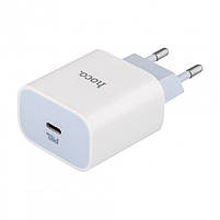 Мережевий зарядний пристрій Hoco C76A Plus Speed source PD20W EU White, фото 3