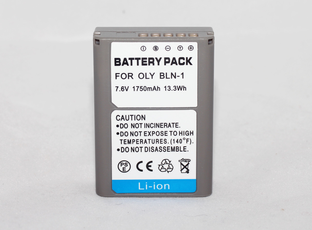 Акумулятор BLN-1 - аналог для фотоапаратів OLYMPUS OM-D E-M5, OM-D E-M1, PEN E-P5, E-M1, E-M5, E-P5 - 1750