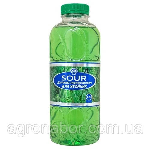 Rost Sour (Рост Соур) Добриво-підкислювач для хвойних рослин 1,2 л органо-мінеральне добриво, Кіссон