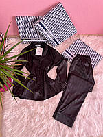 Шелковая пижама Dior (черная)