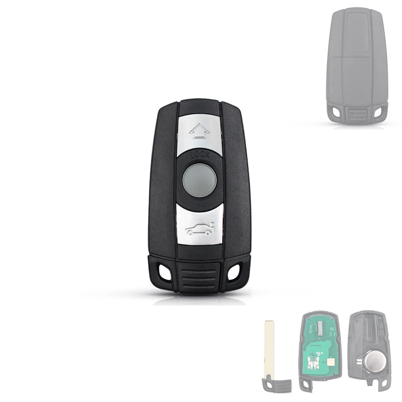 Ключ запалювання, чіп ID48 KR55WK49127, 3 кнопки, для BMW E60 E70 E82, фото 1