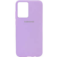 Чохол Silicone Cover Full Protective (AA) для Samsung Galaxy S20 Ultra Бузковий / Lilac