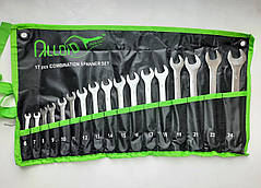 Набір ключів ріжково-накидних 17 шт. 6-24 мм Alloid НК-2005-17М сумка