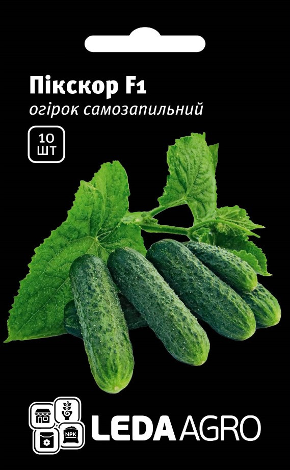 Огірок Пікскор F1, 10 шт (Leda Agro), фото 1
