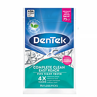 Флос-зубочистка DenTek Complete Clean Easy Reach для задних зубов, 75 шт