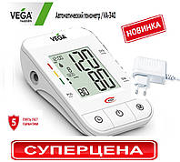 Автоматичний вимірювач тиску Тонометр VEGA va-340 з адаптером + універсальна манжета Lux L 22-42 см.
