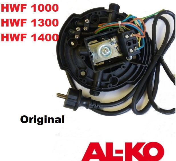 Фланець із реле для AL-KO HWF 1000/Реле тиску Алко 1000 у зборі/Корпус реле тиску AL-KO 1000