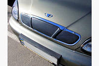 Зимняя накладка матовая на решетку (верхняя) Chevrolet Lanos