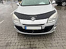 Дефлектор капоту, мухобойка Renault Megane III з 2008 р. в. VIP, фото 2