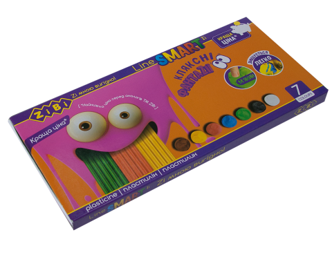 Пластилін (7 кольорів 140 г)  ZiBi