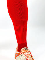Гетри футбольні Europaw EP-001 червоні з трикотажним носком, фото 2