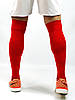 Гетри футбольні Europaw EP-001 червоні з трикотажним носком, фото 2