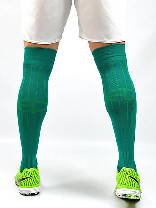 Гетри футбольні Europaw EP-001 зелені з трикотажним носком, фото 2
