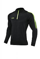 Спортивний костюм для дітей Europaw Limber Up Kid 2101 Short zipper чорно-салатовий, фото 2