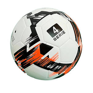 М'яч футбольний Europaw Proball2202 чорний-жовтогарячий, фото 2