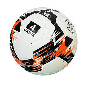 М'яч футбольний Europaw Proball2202 чорний-жовтогарячий, фото 2