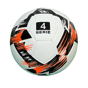 М'яч футбольний Europaw Proball2202 чорний-жовтогарячий, фото 2