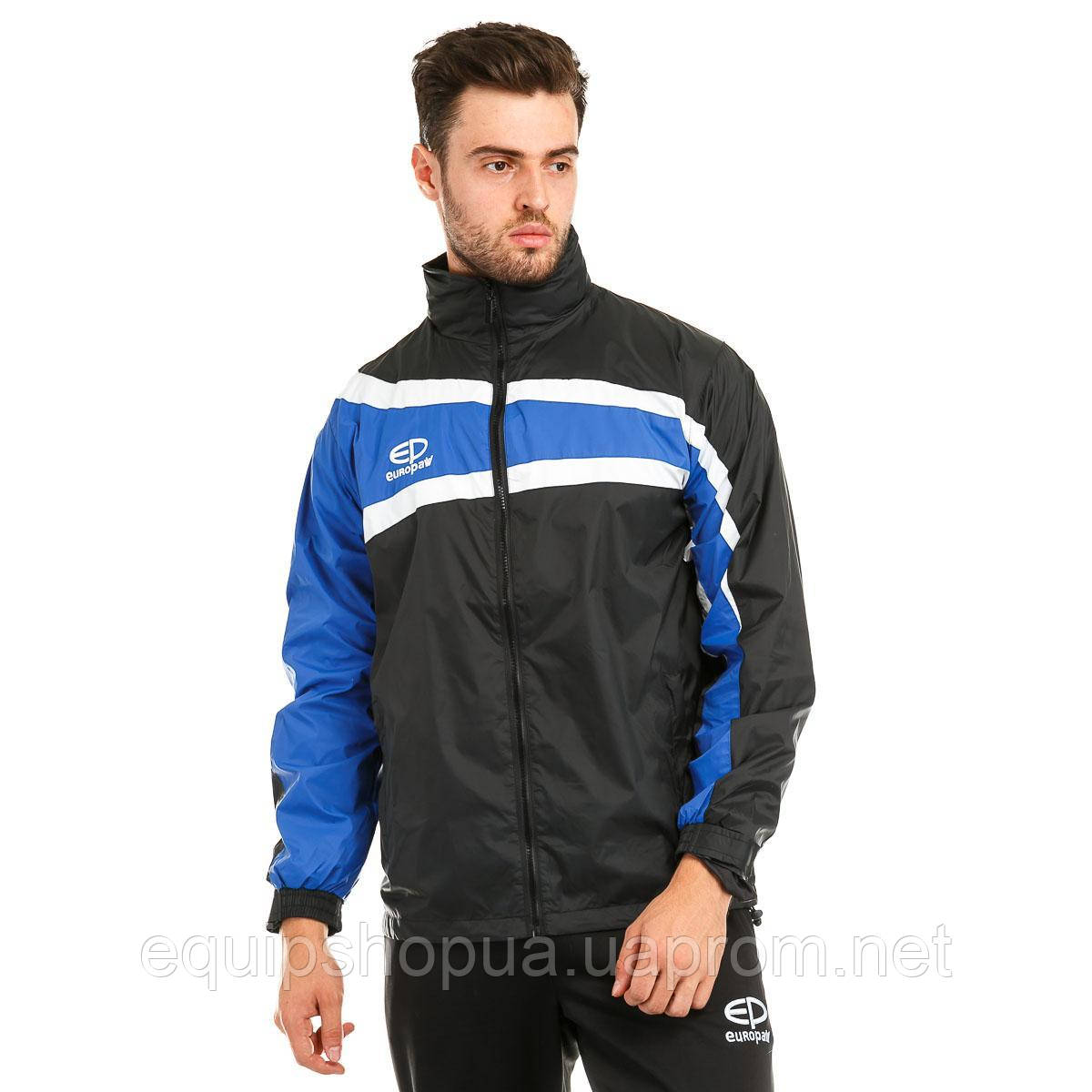 Куртка ветрозащитная Europaw TeamLine черно-синяя XL - фото 5 - id-p1724536885