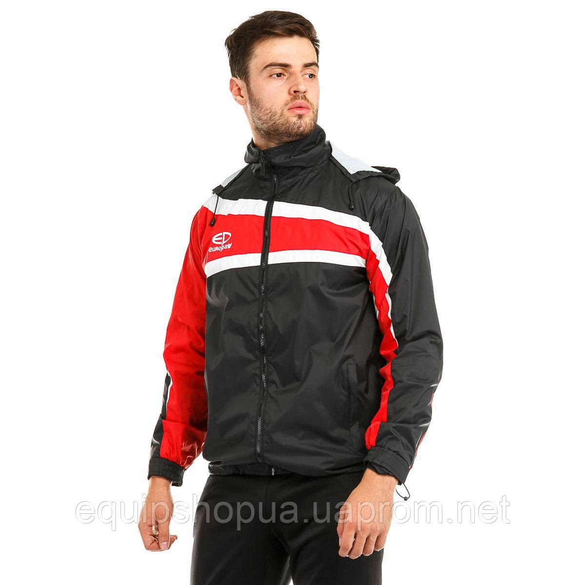 Куртка ветрозащитная Europaw TeamLine черно-красная M - фото 5 - id-p1724536893