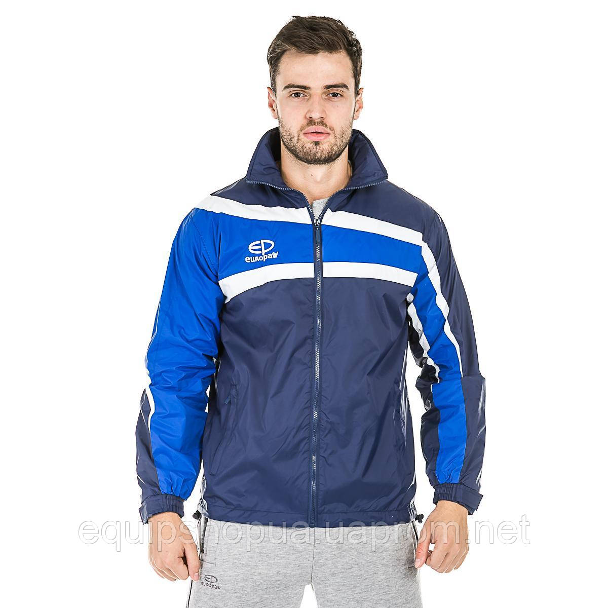 Куртка ветрозащитная Europaw TeamLine сине-т.синяя S - фото 1 - id-p1724536904