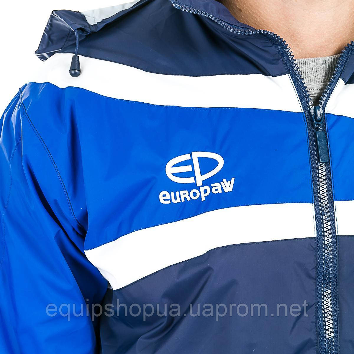 Куртка ветрозащитная Europaw TeamLine сине-т.синяя S - фото 5 - id-p1724536904