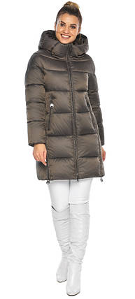 Жіноча капучинова куртка зимова стильна модель 51120 40 (3XS), фото 2