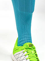 Гетри футбольні Europaw EP-001 блакитні з трикотажним носком, фото 2