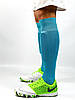 Гетри футбольні Europaw EP-001 блакитні з трикотажним носком, фото 4